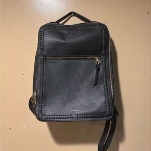 Calpak Black Backpack with Gold Zippers